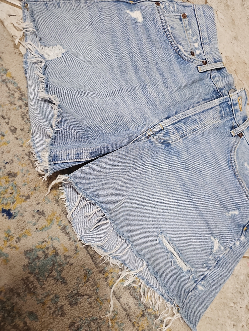 AGOLDE Parker Long Denim Short Size 28 - Picture 5 of 7